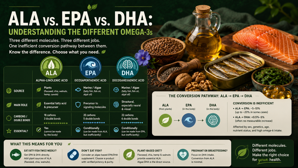 ALA vs. EPA vs. DHA: Understanding the Different Omega-3s